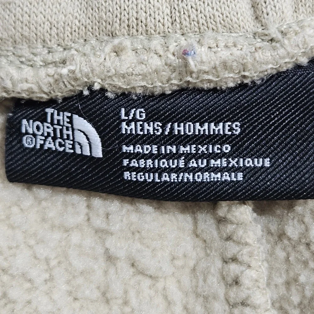 The‎ North Face Cargo Sweatpants Mens Large Tan Beige Fleece Joggers NF0A5GEM